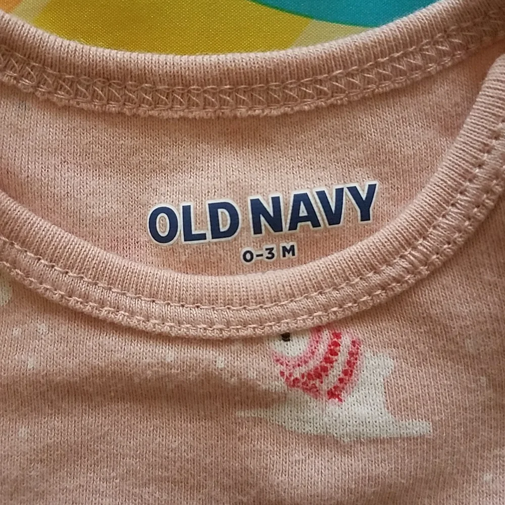 🌞 Old Navy pink polar bear onesie